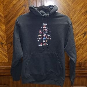 Jerzees Black Hoodie with Jeep Graphic